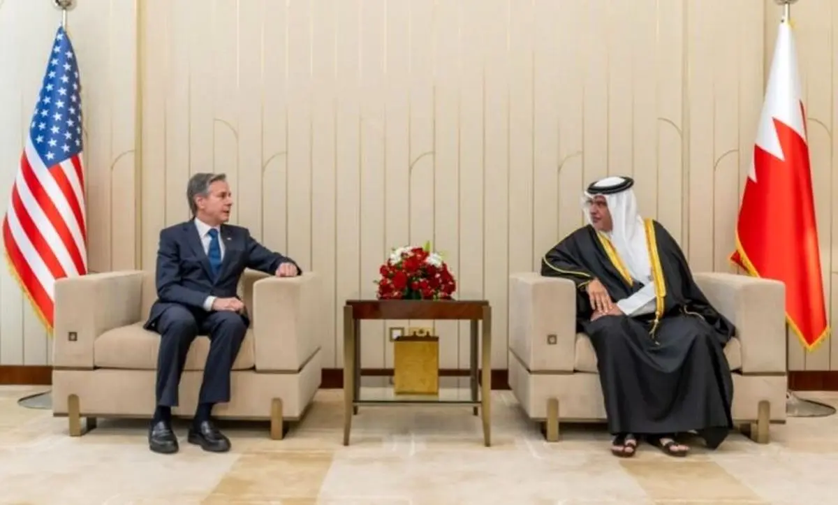 گفت‌وگوی تلفنی ولیعهد بحرین و وزیر خارجه آمریکا