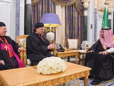 دیدار سلمان با رهبر مسیحیان مارونی لبنان