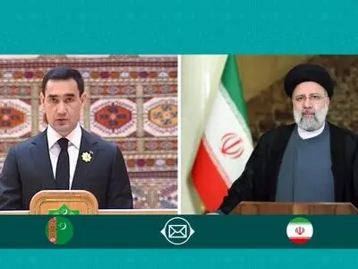 رئیس جمهور ترکمنستان عید سعید فطر را به رئیسی تبریک گفت