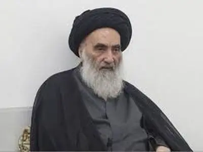 آیت‌الله سیستانی انگشتر خود را به کودک لبنانی مجروح اهدا کرد/فیلم