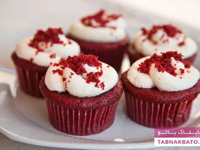 طرز تهیه‌ی کاپ کیک مخملی