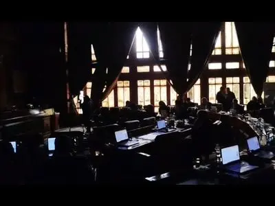 قطع برق در صحن شورای شهر تهران + فیلم