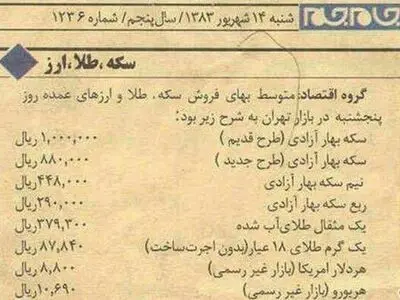 قیمت عجیب سکه بهار آزادی در سال ۸۳