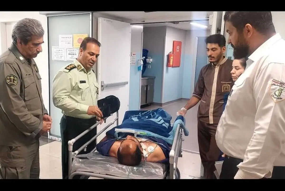 عیادت سرپرست یگان حفاظت سازمان محیط زیست از محیطبان شاهرودی