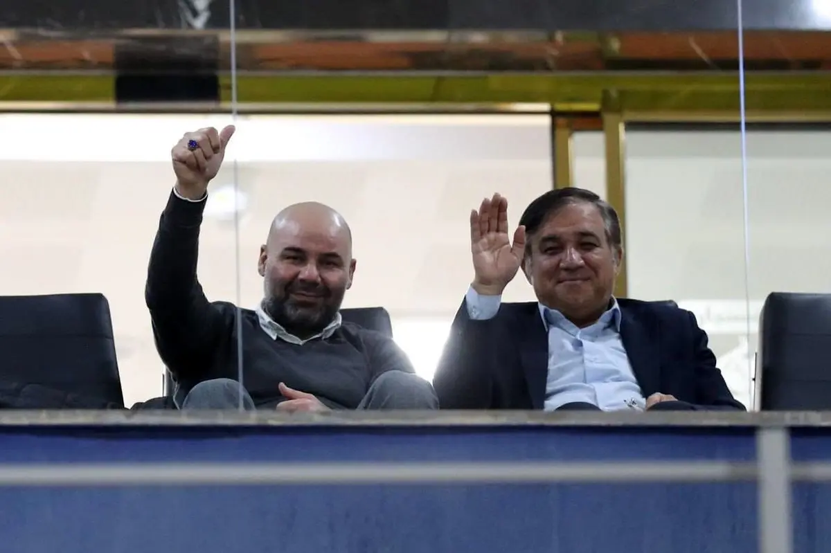 بختیاری‌زاده و تاجرنیا تماشاگر بازی استقلال (عکس)