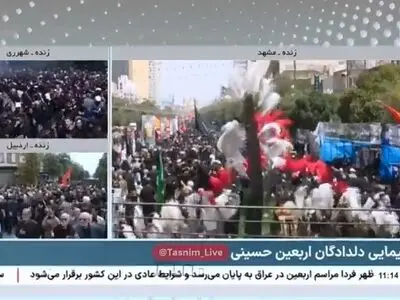 راهپیمایی دلدادگان اربعین حسینی در مشهد، اردبیل و شهرری + فیلم