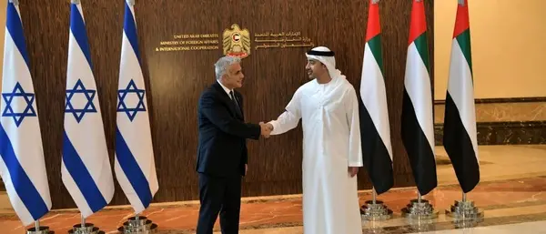 دیدار لاپید با وزیر خارجه امارات