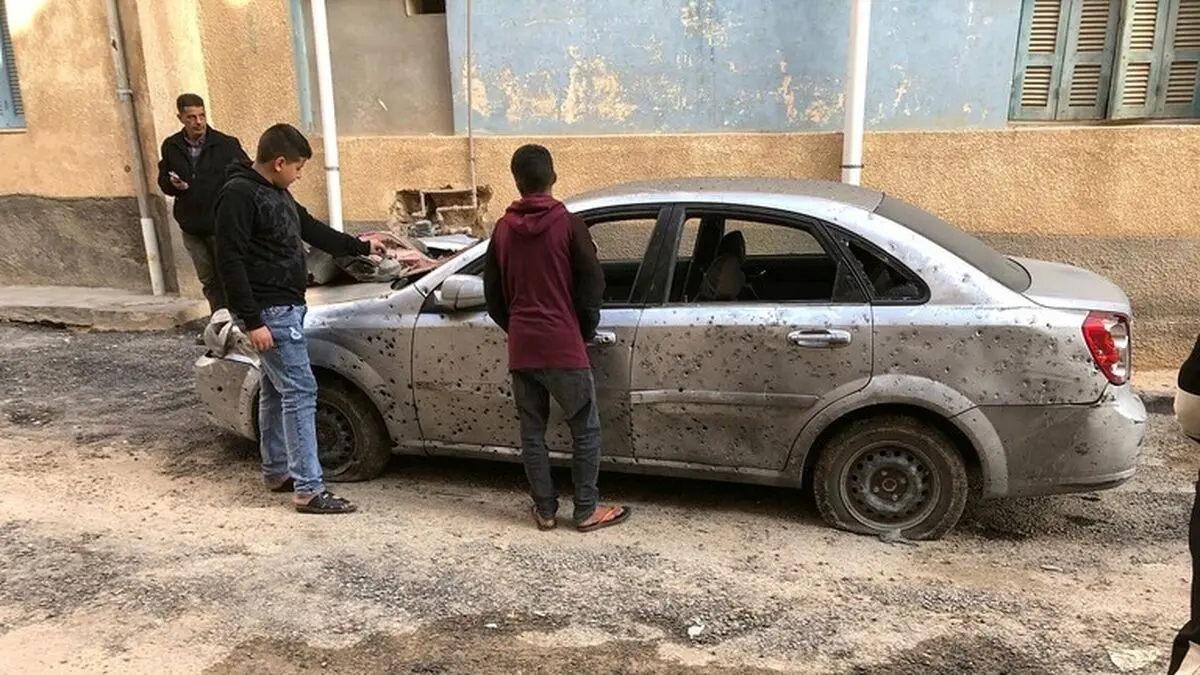 کشته شدن ۲ غیر نظامی بر اثر حملات موشکی نیروهای حفتر به طرابلس