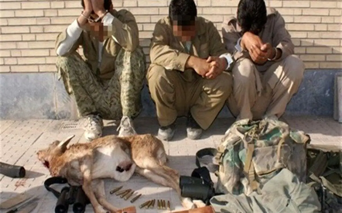 دستگیری ۳ شکارچی متخلف در پارک سرخهحصار
