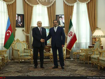 دیدار دبیر شورای عالی امنیت ملی با رئیس مجلس آذربایجان