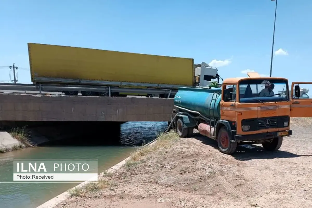 برداشت آب کانال آبیاری دشت قزوین برای تانکرها ممنوع شد