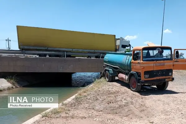 برداشت آب کانال آبیاری دشت قزوین برای تانکرها ممنوع شد