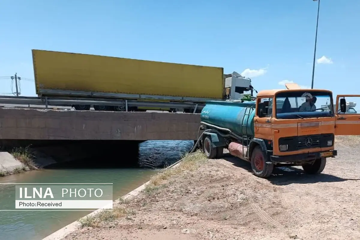 برداشت آب کانال آبیاری دشت قزوین برای تانکرها ممنوع شد