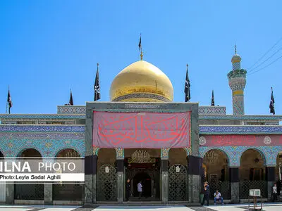لحظاتی از برافراشتن پرچم حرم حضرت زینب(س) توسط شهید حزب الله +فیلم