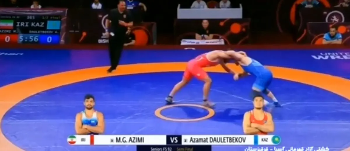 ویدئو: فینالیست شدن عظیمی با شکست حریف قدرتمند قزاق