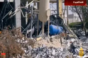 تصاویر اختصاصی الجزیره از اثرات حمله ایران به پایگاه هوایی العدید در قطر + فیلم