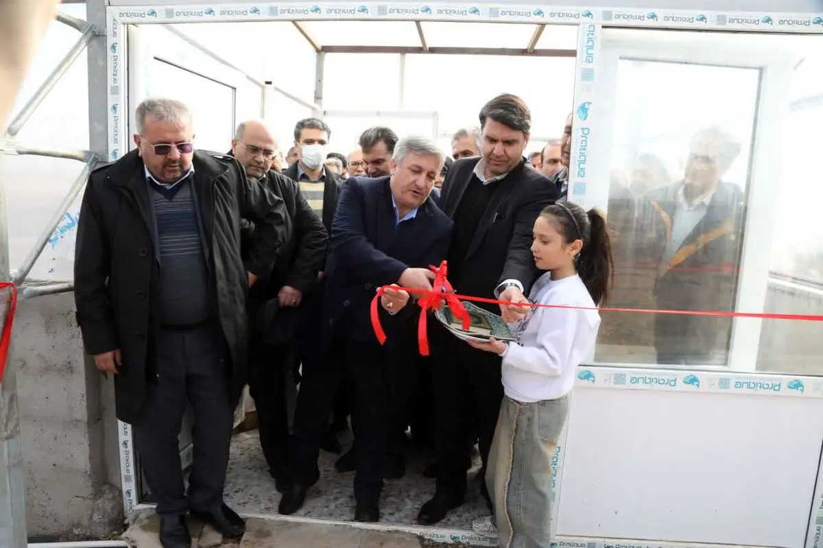 افتتاح گلخانه‌ 11 هزار مترمربعی در شهرک گلخانه‌ای نودهک تاکستان