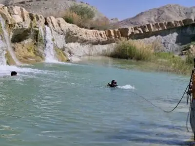 جوان ۲۶ساله در آبشار کیوان گچساران غرق شد