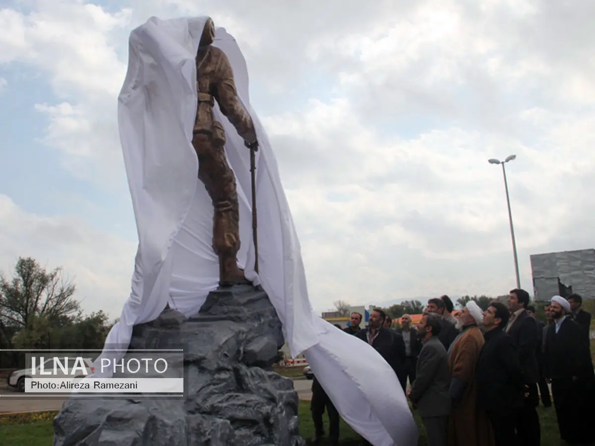 المان کوهنورد شهر سرعین پرده‌برداری شد
