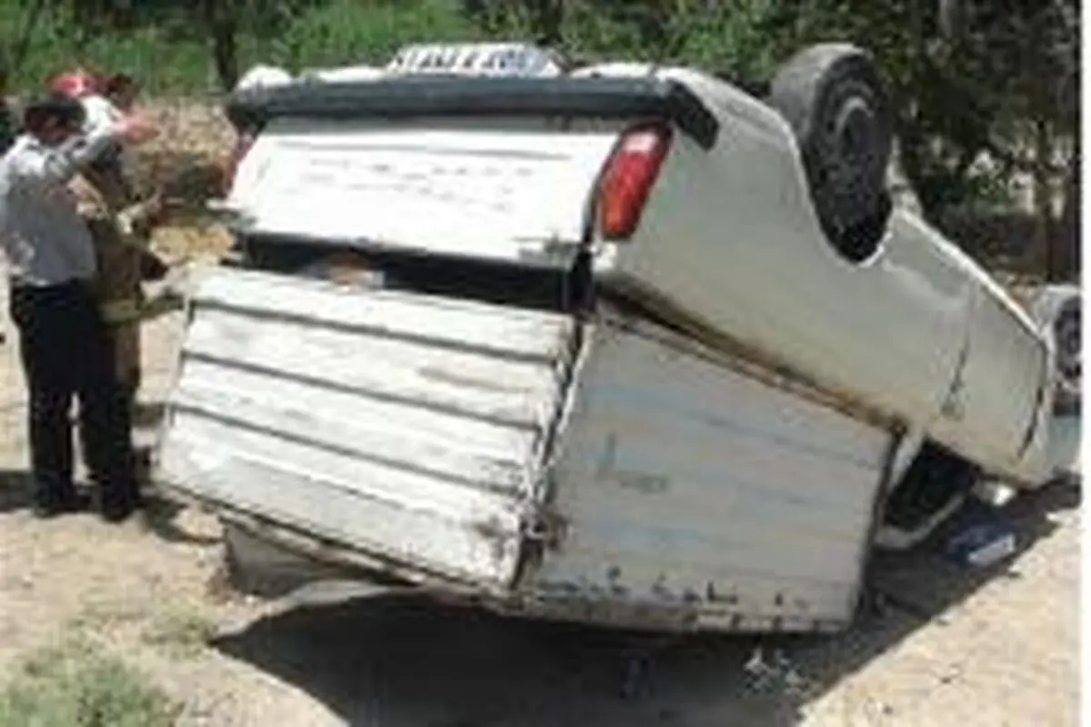 یک کشته در واژگونی خودرو  در محور اراک-مشک‌آباد  