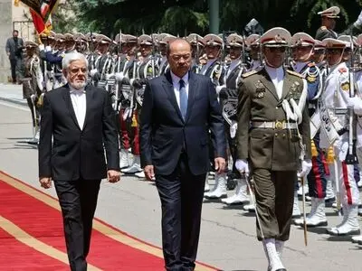 استقبال رسمی معاون اول رئیس‌جمهور از نخست وزیر ازبکستان