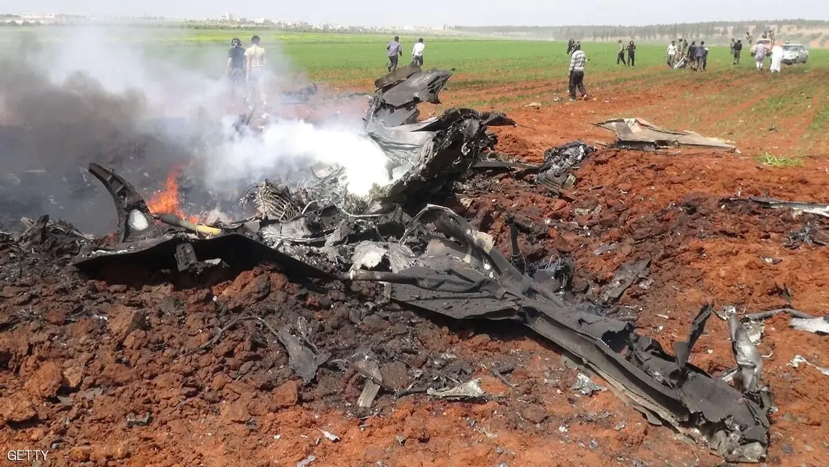 سقوط جنگنده سوری در ریف حلب