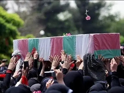 تشییع شهید مدافع امنیت در گیلانغرب
