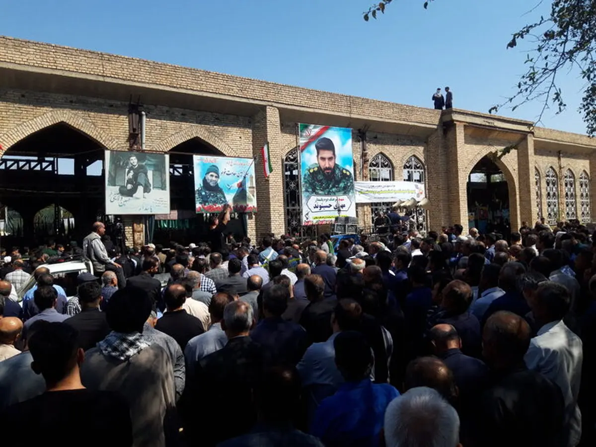 پیکر پاک پاسدار شهید مهدی حسینوند در دزفول تشییع شد