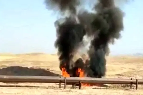 مهار آتش‌سوزی خطوط لوله نفت در امام حسن شهرستان دیلم
