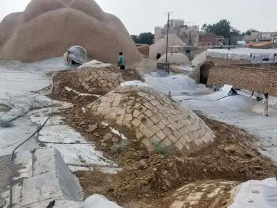 نوسازی و بازسازی چهاردهمین طاق راسته بازار تاریخی اراک