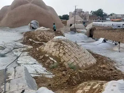 نوسازی و بازسازی چهاردهمین طاق راسته بازار تاریخی اراک