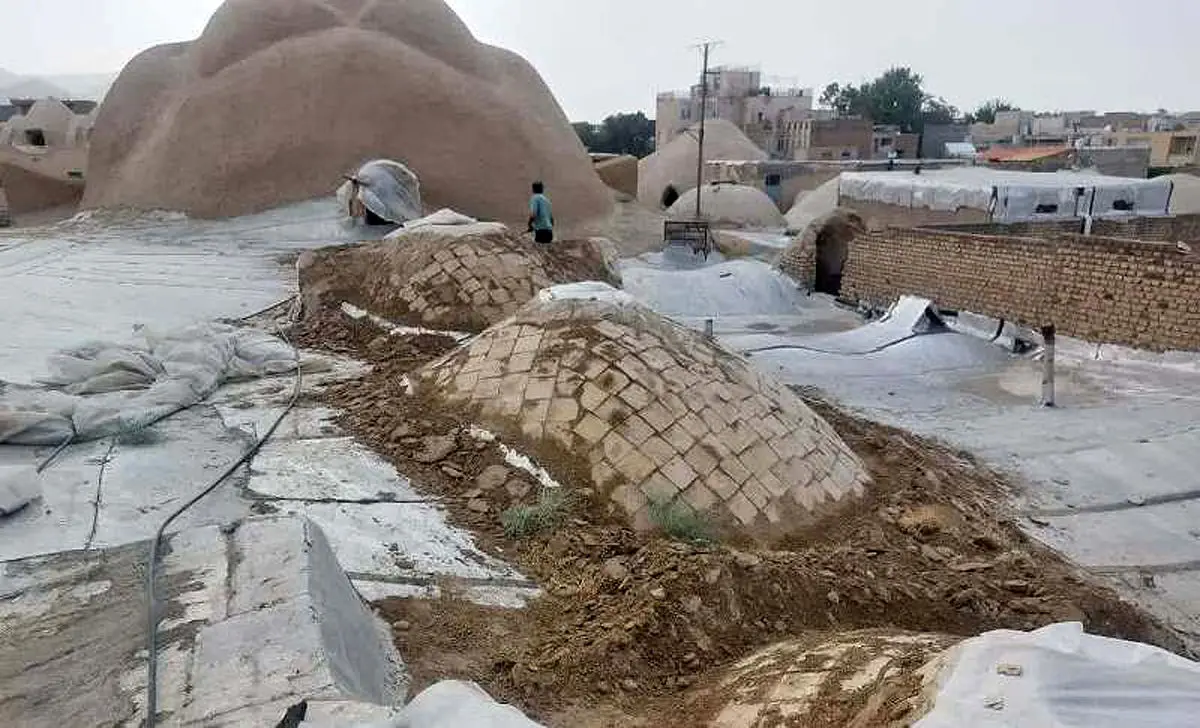 نوسازی و بازسازی چهاردهمین طاق راسته بازار تاریخی اراک