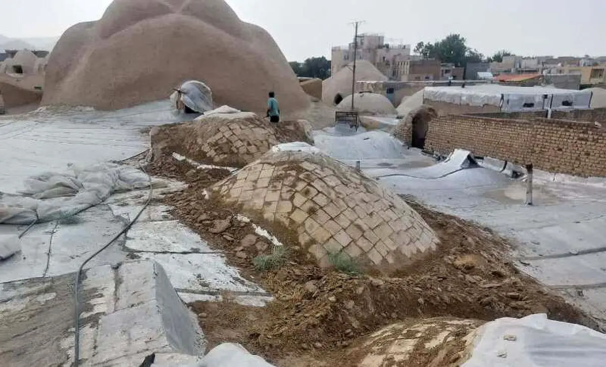 نوسازی و بازسازی چهاردهمین طاق راسته بازار تاریخی اراک