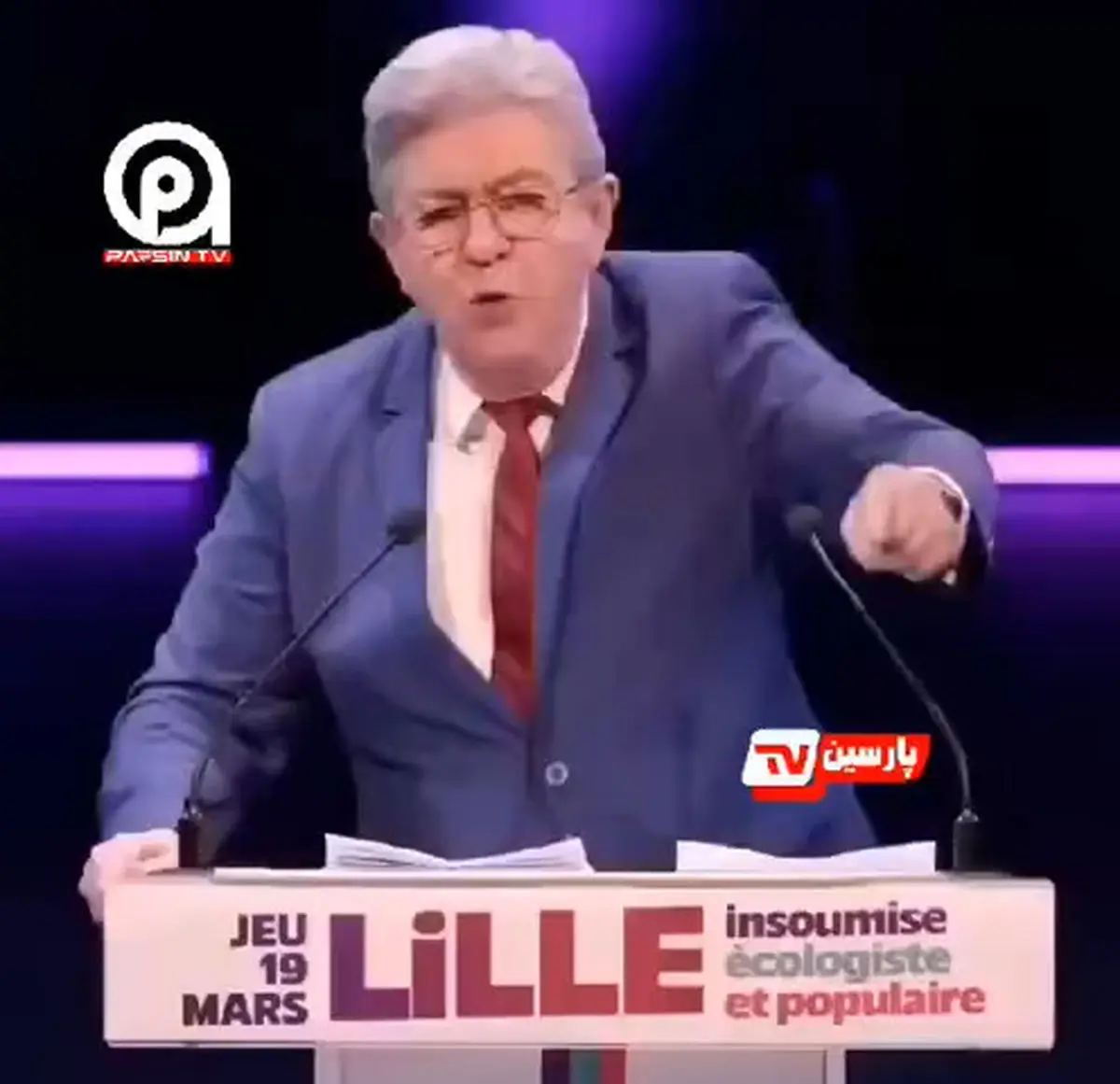 سخنان بی‌سابقه ژان لوک ملانشون رهبر حزب LF  و یکی از محبوب ترین سیاستمداران فرانسه و جانشین بالقوه مکرون + فیلم