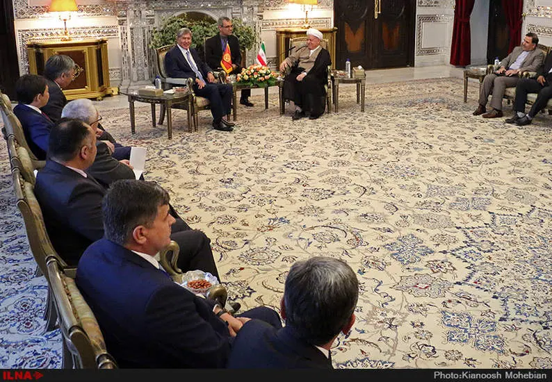 دیدار آیت الله هاشمی رفسنجانی با رئیس جمهور قرقیزستان