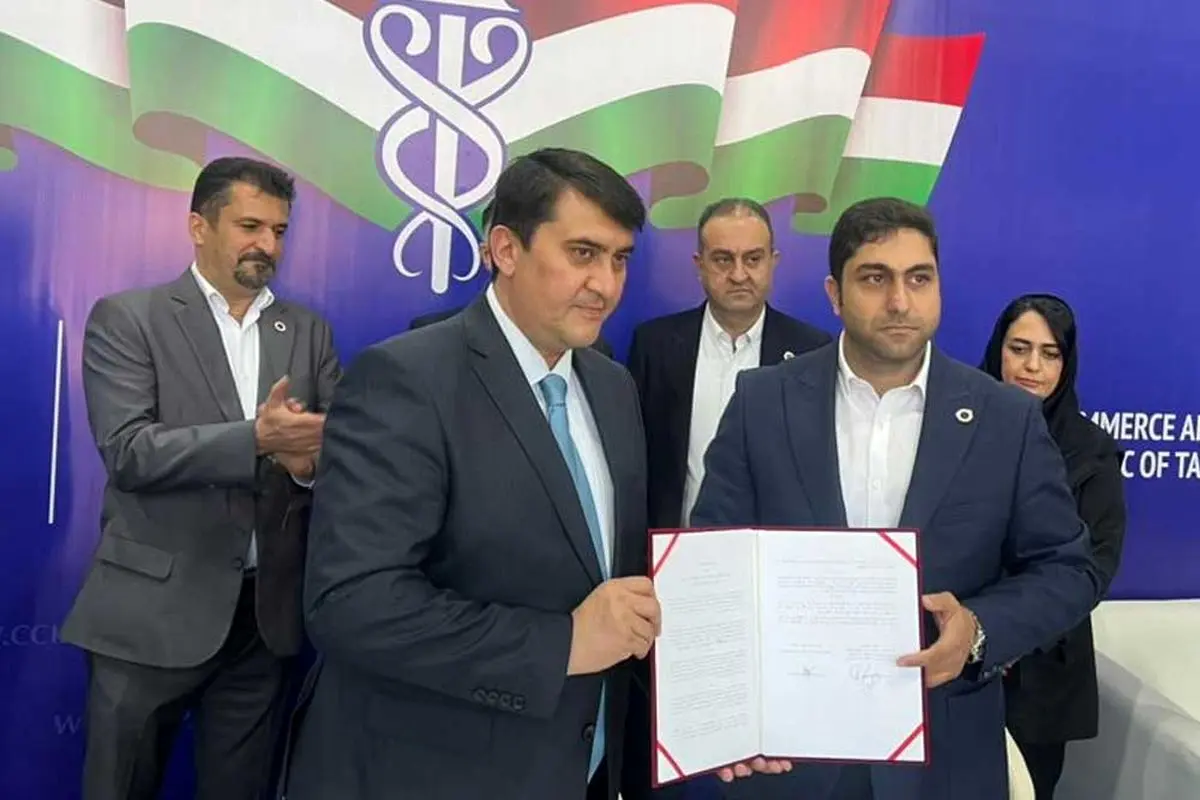تفاهم‌نامه اتاق‌های بازرگانی‌ قزوین و تاجیکستان منعقد شد