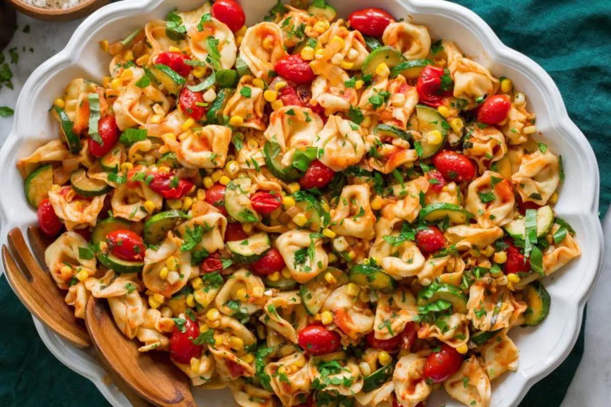 طرز تهیه سالاد پاستا با سبزیجات