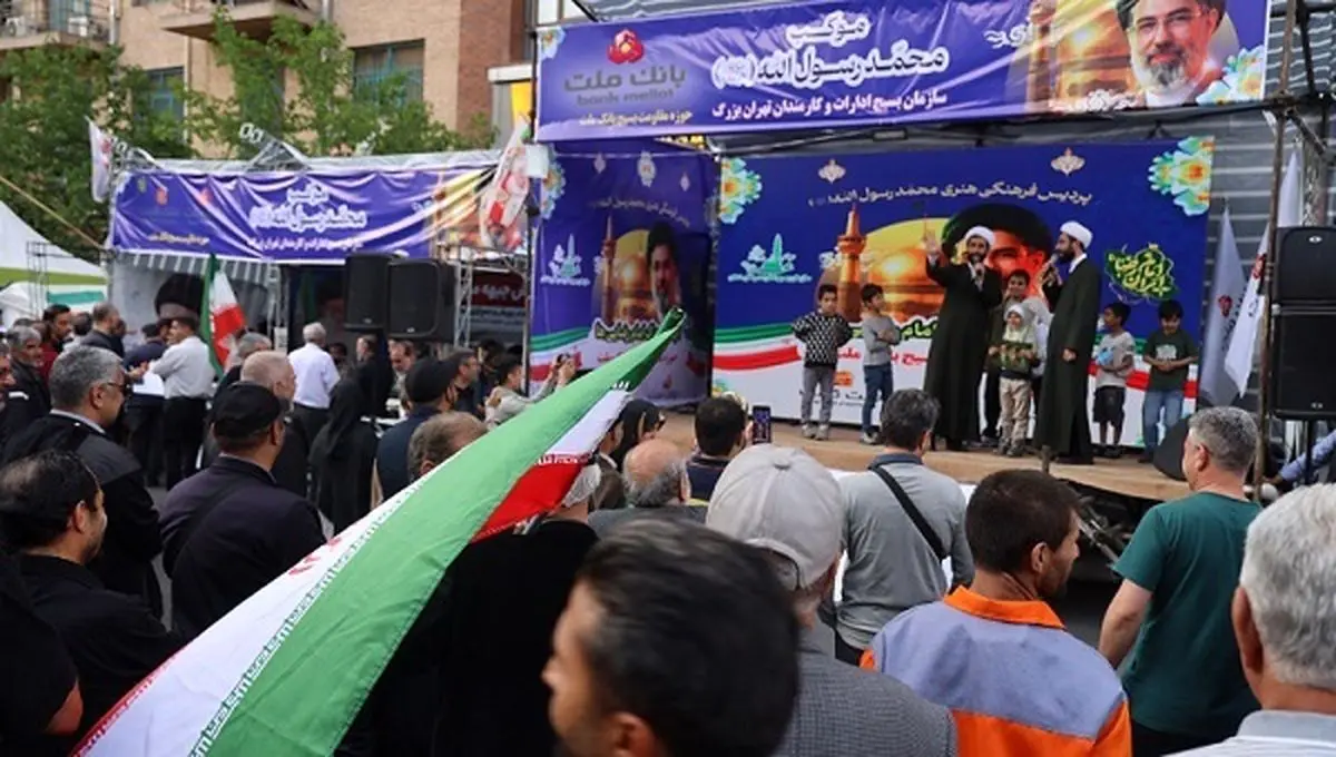 میزبانی موکب بانک ملت از شرکت کنندگان در اجتماع بزرگ امام رضایی ها
