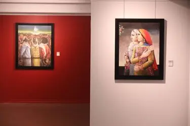 نمایشگاه «نقاش سرزمین زخمی» افتتاح شد/ راز ماندگاری آثار سلیمان منصور، نقاش فلسطینی