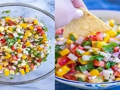 دستور آسان سالسا میوه تند و شیرین؛ پیش غذایی بینظیر برای مهمانی ها