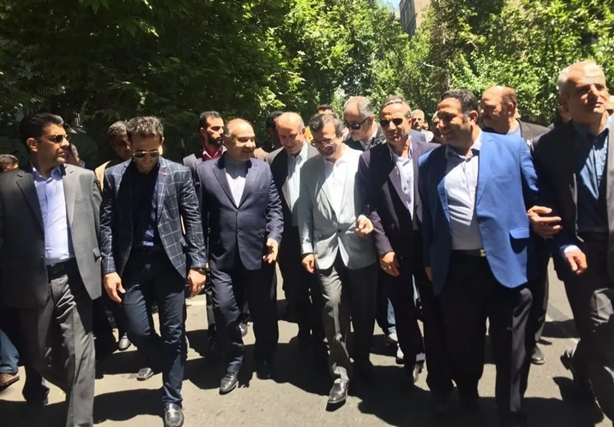 حضور وزیر ورزش در راهپیمایی روز قدس 