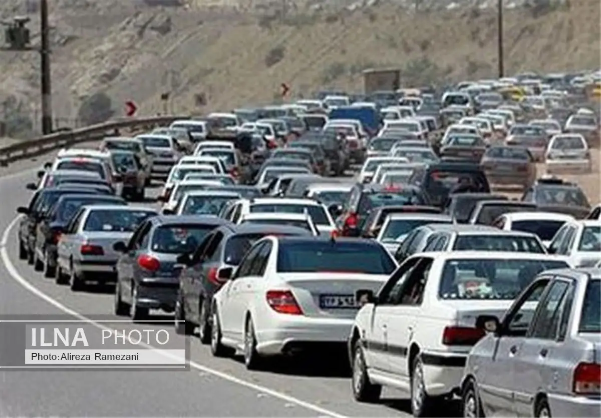 ترافیک سنگین در محورهای مواصلاتی منتهی به شمال کشور