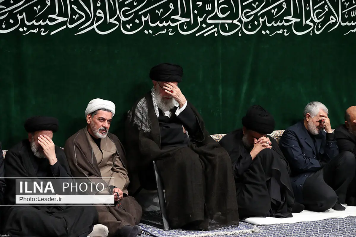 آخرین شب مراسم عزاداری حضرت اباعبدالله الحسین (ع) در حضور رهبر انقلاب
