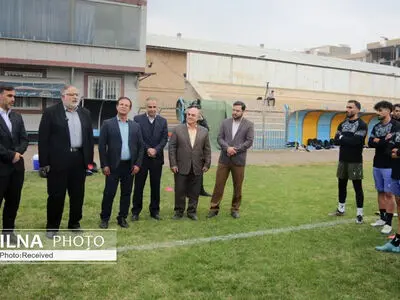 دیدار استاندار قزوین با بازیکنان تیم فوتبال شمس آذر