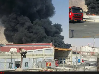 آتش سوزی در بخش زباله های هیدروکربنی فازهای ۱۵ و ۱۶ 