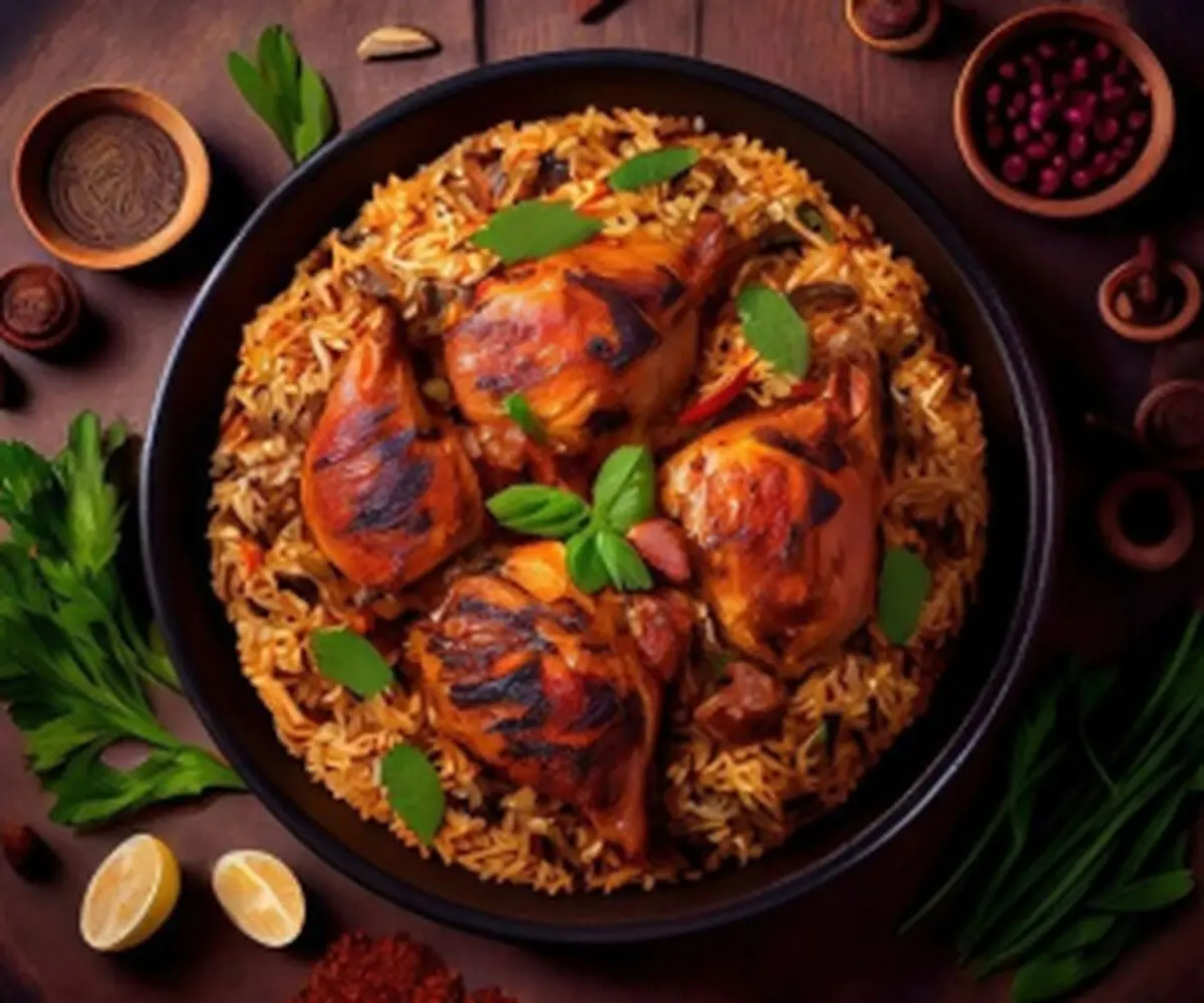 طرز تهیه مجبوس عربی اصل با مرغ 
