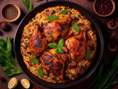 طرز تهیه مجبوس عربی اصل با مرغ 