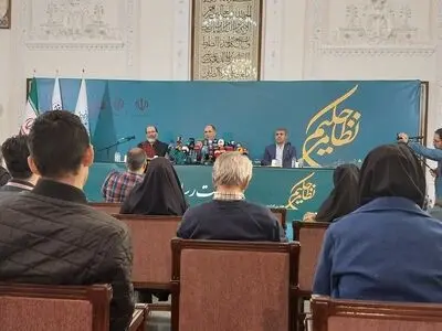 نشست خبری هفته بزرگداشت نظامی گنجوی برگزار شد/ رونمایی از مجسمه نظامی گنجوی در میدان ونک