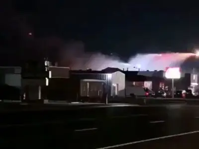 انفجار شدید در کارخانه تولید جنگافزار آمریکا + فیلم