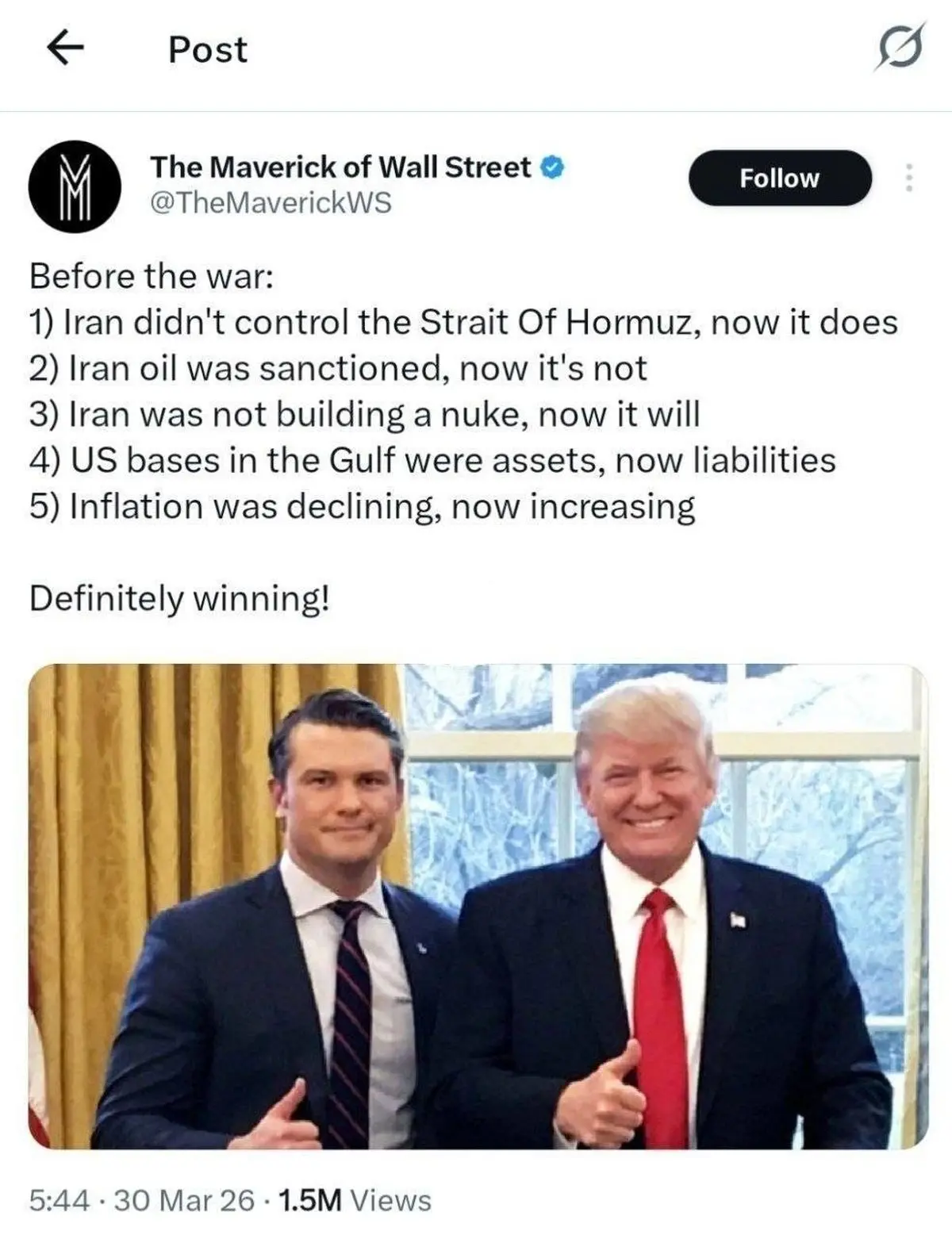 تحلیلگر اقتصادی آمریکایی در توصیف وضعیت این روزها نوشت